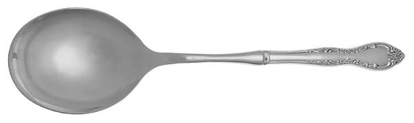 Bourbon (Stainless, Not Pierced) Casserole Spoon with Smooth Stainless Bowl HC