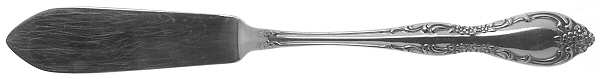 Bourbon (Stainless, Not Pierced) Flat Handle Master Butter Knife