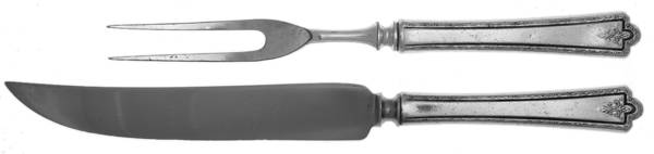 Bradford (Silverplate, 1929) Small Stainless Blade 2-Piece Steak Carving Set
