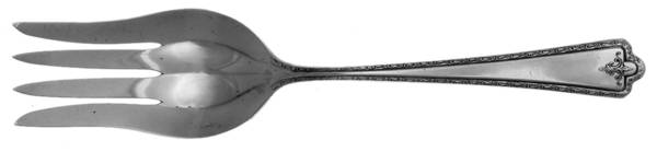 Bradford (Silverplate, 1929) Medium Solid Cold Meat Serving Fork