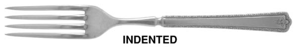 Bradford (Silverplate, 1929) Indented Solid Handled Fork