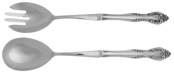 Brahms (Silverplate, 1980) 2 Pc Salad Set with Stainless Bowl