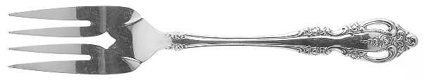 Brahms (Silverplate, 1980) Medium Solid Cold Meat Serving Fork