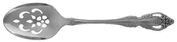 Brahms (Silverplate, 1980) Pierced Tablespoon (Serving Spoon)