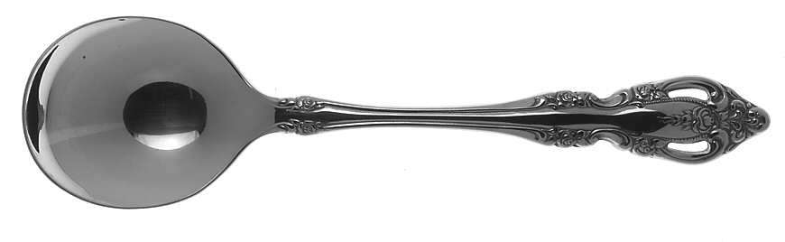 Brahms (Silverplate, 1980) Round Bowl Soup Spoon (Gumbo)