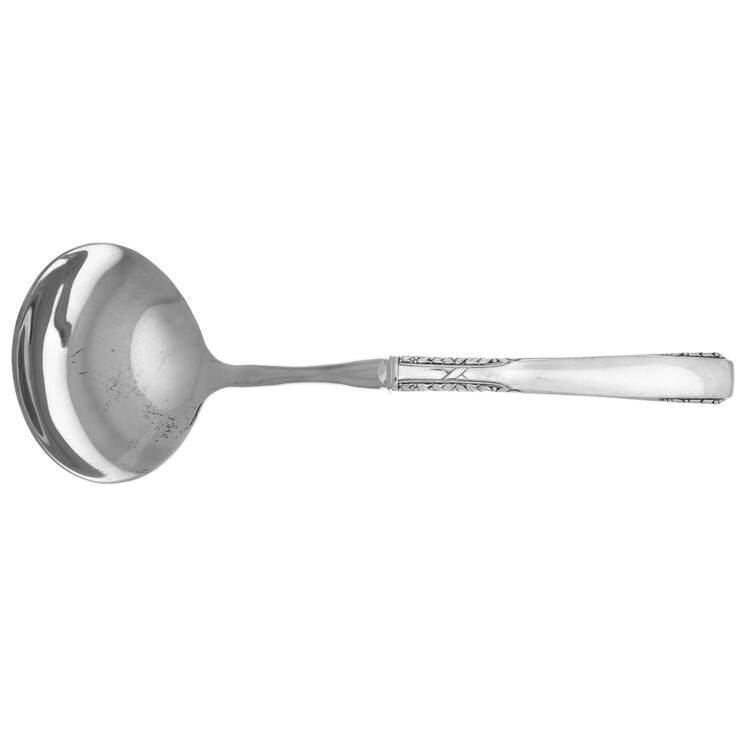 Brookwood-Banbury (Silverplate, 1950) Gravy Ladle with No Spout Stainless Bowl HC