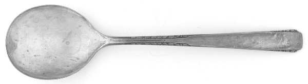 Brookwood-Banbury (Silverplate, 1950) Round Bowl Soup Spoon (Gumbo)