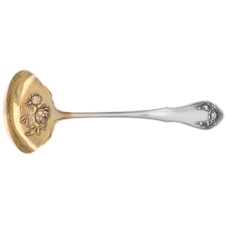 Bridal Rose (Silverplate, 1911) Solid Gravy Ladle