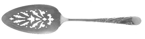 Bridal Wreath (Silverplate, 1950) Solid Pierced Pie Server