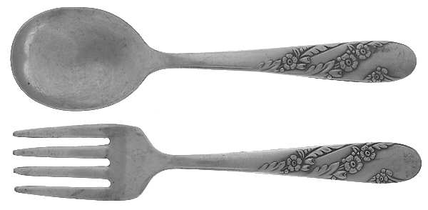 Bridal Wreath (Silverplate, 1950) 2 Pc Baby Set (BF, BS)