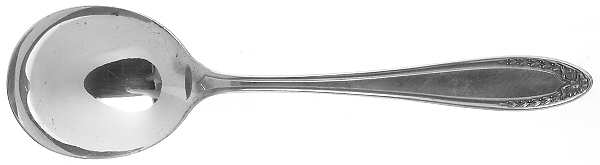Bridal Wreath (Silverplate, 1915) Round Bowl Soup Spoon (Gumbo)