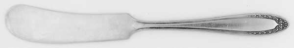 Bridal Wreath (Silverplate, 1915) Flat Handle Butter Spreader