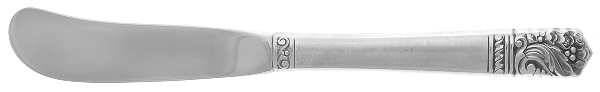 Casa Grande (Sterling, Burnished) Butter Spreader Hollow Hdl-Paddle/Stainless Blade