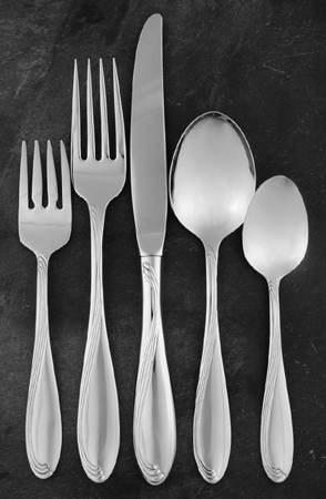 Camber Cresta Windswept Scroll (Stainless) 5 Piece Place Setting