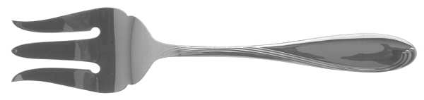 Camber Cresta Windswept Scroll (Stainless) Medium Solid Cold Meat Serving Fork