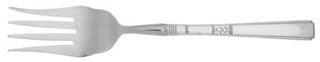 Capri (Silverplate, 1935) Cold Meat Fork Large, Stainless Tines HC
