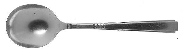 Capri (Silverplate, 1935) Round Bowl Soup Spoon (Gumbo)