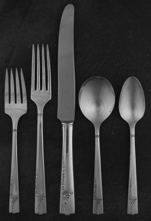 Caprice (Silverplate, 1937) 5 Piece Place Setting by Oneida Silver