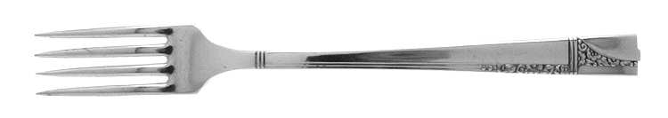 Caprice (Silverplate, 1937) Grille Fork (Viande) by Oneida Silver