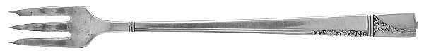Caprice (Silverplate, 1937) Cocktail/Seafood Fork by Oneida Silver