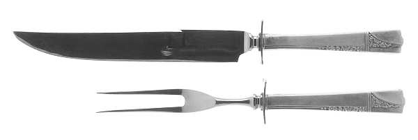 Caprice (Silverplate, 1937) Small Stainless Blade 2-Piece Steak Carving Set