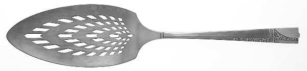 Caprice (Silverplate, 1937) Solid Pierced Pie Server by Oneida Silver