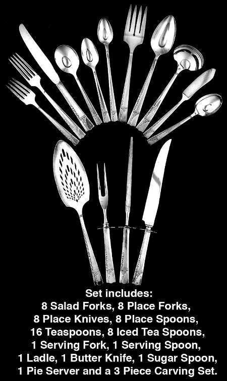 Caprice (Silverplate, 1937) 65 Piece Set