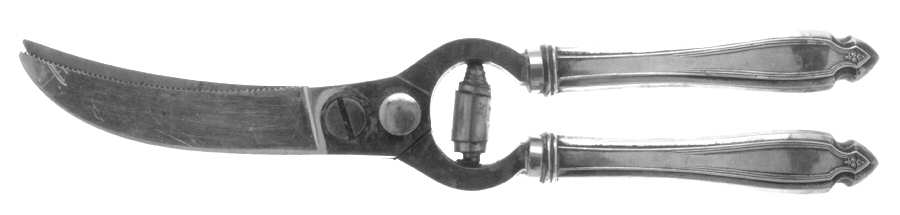 Cardinal (Silverplate, 1920) Poultry Shears with Stainless Blades