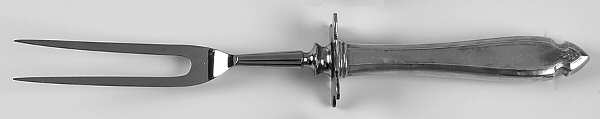 Cardinal (Silverplate, 1920) Large Stainless-Prong Roast Carving Fork