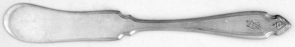 Cardinal (Silverplate, 1920) Monogram Flat Handle Butter Spreader
