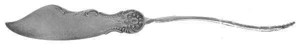 Carlton (Silverplate, 1898) Flat Twisted Handle Master Butter Knife