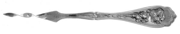 Carnation (Silverplate, 1908) Solid Nut Pick