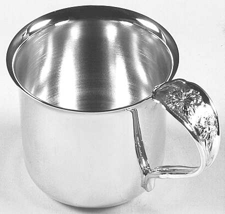 Carnation (Silverplate, 1908) Baby Cup with Silverplate Cup and Handle HC