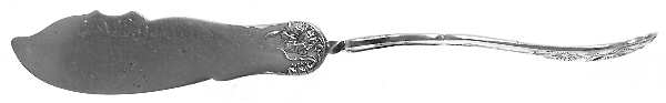 Carnation (Silverplate, 1908) Flat Twisted Handle Master Butter Knife
