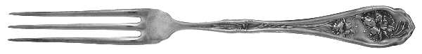 Carnation (Silverplate, 1908) Individual Berry Fork