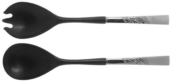 Catalina (Stainless) Plastic Bowl 2-Piece Salad Set