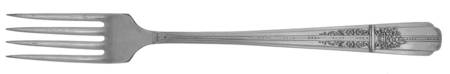 Celebrity-Wild Rose (Silverplate, 1939) Grille Fork (Viande)