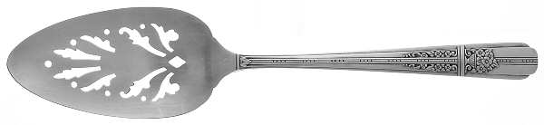 Celebrity-Wild Rose (Silverplate, 1939) Solid Pierced Pie Server