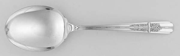 Celebrity-Wild Rose (Silverplate, 1939) Solid Smooth Casserole Spoon