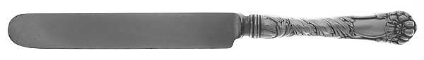 Cereta (Silverplate, 1902) Blunt Hollow Knife with Bolster