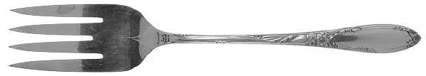 Chateau (Silverplate, 1934) Medium Solid Cold Meat Serving Fork