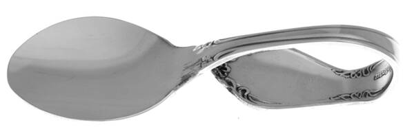 Chateau (Stainless, Glossy) Baby Spoon with Curved Handle HC