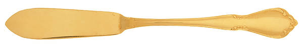 Chateau (Gold Electroplate) Flat Handle Master Butter Knife