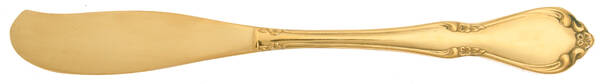 Chateau (Gold Electroplate) Flat Handle Butter Spreader