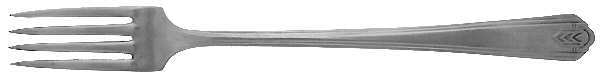 Chevron (Silverplate, 1930) Grille Fork (Viande)