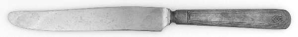 Chevron (Silverplate, 1930) Modern Solid Knife