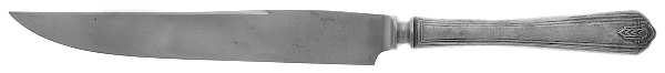 Chevron (Silverplate, 1930) Small Steak Carving Knife with Stainless Blade