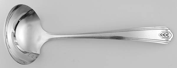 Chevron (Silverplate, 1930) Solid Gravy Ladle