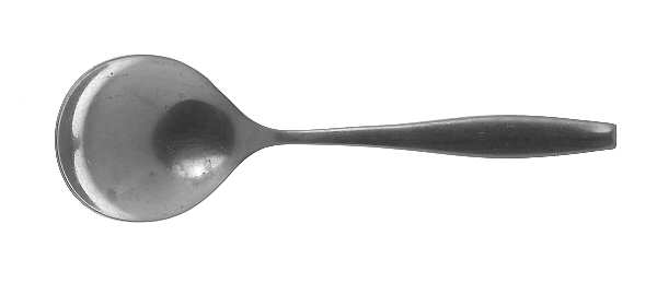 Chevron Stainless Round Bowl Soup Spoon (Cream Soup)