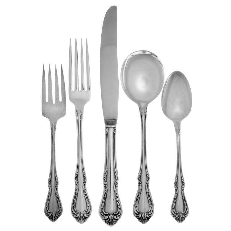 Chalice-Harmony (Silverplate, 1958) 40  Piece Estate Set by Oneida Silver